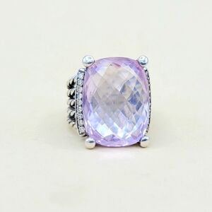 David Yurman Wheaton 20×15 Lavender Amethyst Diamond Ring
